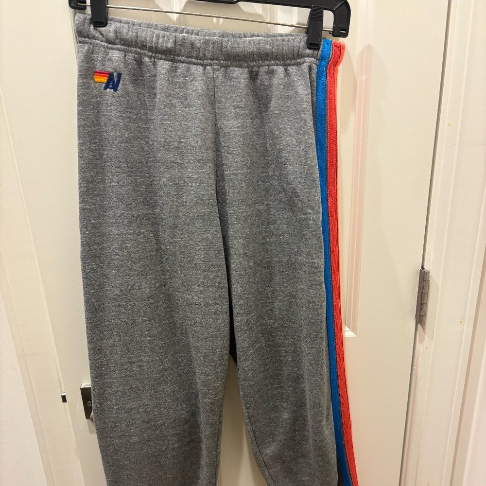 Aviator Nation 5 Stripe Sweatpants Size M